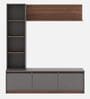 Skifer TV Unit in Planked Walnut and Grey Finish Skifer TV Unit in Planked Walnut and Grey Finish