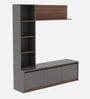 Skifer TV Unit in Planked Walnut and Grey Finish Skifer TV Unit in Planked Walnut and Grey Finish