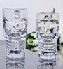 Skull 500 Ml Borosilicate Glass (Set Of 4)  Beer Glasses