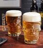 Skull 500 Ml Borosilicate Glass (Set Of 4)  Beer Glasses