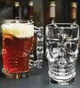 Skull 500 Ml Borosilicate Glass (Set Of 4)  Beer Glasses