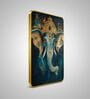 Sky Blue & Ganesh Rectangular Wall Art 12 x 18 Inch