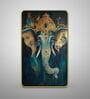 Sky Blue & Ganesh Rectangular Wall Art 12 x 18 Inch