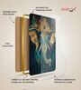 Sky Blue & Ganesh Rectangular Wall Art 12 x 18 Inch