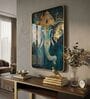Sky Blue & Ganesh Rectangular Wall Art 12 x 18 Inch