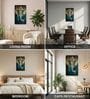 Sky Blue & Ganesh Rectangular Wall Art 12 x 18 Inch