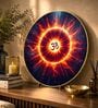 Sky Blue & OM Round Wall Art 15 Inch