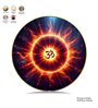 Sky Blue & OM Round Wall Art 15 Inch