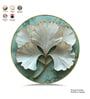 Sky Blue & White Flower Round Wall Art 15 Inch