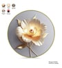 Sky Blue & White Flower Round Wall Art 15 Inch