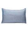 Sky Blue Solid 210TC Jute 17 x 27 Inches Pillow Covers (Set of 2)