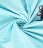 Sky Blue Vehicle Printed 300 TC Cotton Blend Double Queen Size Bedsheet With 2 Pillow Covers