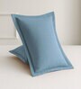 Sky Blue Cotton 1 King Bedsheet with 2 Pillow Covers