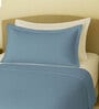 Sky Blue Cotton 1 Single Bedsheet with 1 Pillow Cover