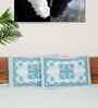 Sky Blue Cotton Premium Quality 180 TC (17*27 Inches) Pillow Covers Set