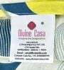 Sky Blue Lemon Abstract 144 Tc Cotton Double Bedsheet With 2 Pillowcovers
