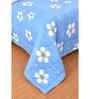 Sky Blue Microfiber Floral 180 GSM Double Size Reversible Comforter