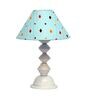 Blue Shade Table Lamp With Metal Base