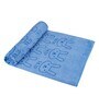 Sky Blue Solid 400 GSM Fiber Bath Towels (Set of 4)