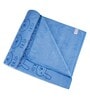 Sky Blue Solid 400 GSM Fiber Bath Towels (Set of 4)