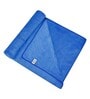 Blue Solid 400 GSM Fiber Bath Towels (Set of 3)