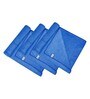Blue Solid 400 GSM Fiber Bath Towels (Set of 3)