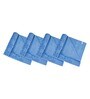 Sky Blue Solid 400 GSM Fiber Bath Towels (Set of 4)