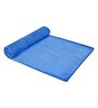 Blue Solid 400 GSM Fiber Bath Towels (Set of 3)
