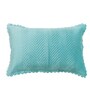 Sky Blue Solid Velvet 27x18 Inches Pillow Cover (1Pc)