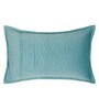 Sky Blue Solid Velvet 27x18 Inches Pillow Cover (1Pc)
