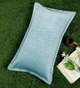 Sky Blue Solid Velvet 27x18 Inches Pillow Cover (1Pc)