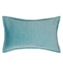 Sky Blue Solid Velvet 27x18 Inches Pillow Cover (1Pc)