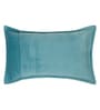 Sky Blue Solid Velvet 27x18 Inches Pillow Cover (1Pc)