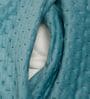 Sky Blue Solid Velvet 27x18 Inches Pillow Cover (1Pc)