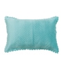 Sky Blue Solid Velvet 27x18 Inches Pillow Covers (Set of 2)