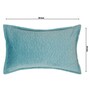 Sky Blue Solid Velvet 27x18 Inches Pillow Covers (Set of 2)