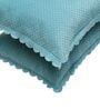 Sky Blue Solid Velvet 27x18 Inches Pillow Covers (Set of 2)
