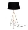 Sky High Table Lamp with Tapered Lampshade in Black colour