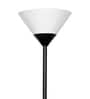Sky Inverted Standing Lamps with Acrylic Shade,Modern Floor Lamp, Straight Black