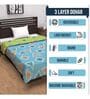 Sky Olive Microfiber Geometric 120 Gsm Single Dohar