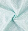 Sky Polyester Blend Geometric 7ft Light Filtering Eyelet Door Curtain