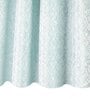 Sky Polyester Blend Geometric 7ft Light Filtering Eyelet Door Curtain