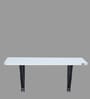 Sky Large Wall Mounted Table in Frosty White Finish