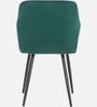 Skyler Velvet Fabric Arm Chair In Green Color