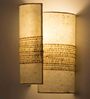 Skyline Stripes  Banana Fibre Wall Lamp
