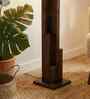 Skyline Wooden Floor Lamp with Jute Shade & Brown Base