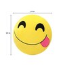 Hungry Smiley  Cushion in Yellow Colour