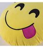Hungry Smiley  Cushion in Yellow Colour