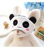 White Panda Neck Pillow with Eye Mask