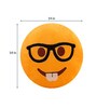 Studious Smiley Cushion in Yellow Colour